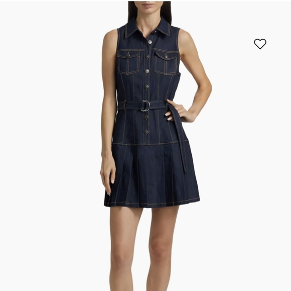 Cinq a Sept Moxie Denim Mini Shirtdress - Main Image